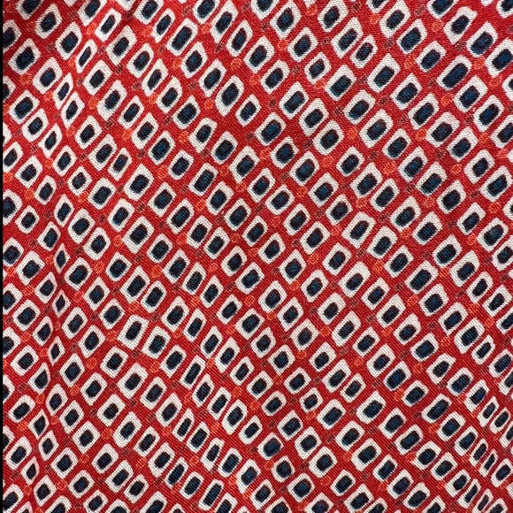 Nostalgia Red & Teal Patterned Boho Wide Leg Pants - Picture 7 of 13